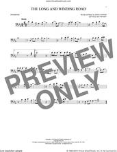 Cover icon of The Long And Winding Road sheet music for trombone solo by The Beatles, John Lennon and Paul McCartney, intermediate skill level