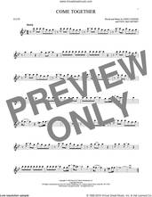 Cover icon of Come Together sheet music for flute solo by The Beatles, John Lennon and Paul McCartney, intermediate skill level