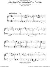 Cover icon of JB's Blues/Omni/Monday (End Credits) (from I Heart Huckabees) sheet music for piano solo by Jon Brion, intermediate skill level