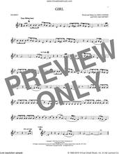 Cover icon of Girl sheet music for trumpet solo by The Beatles, John Lennon and Paul McCartney, intermediate skill level