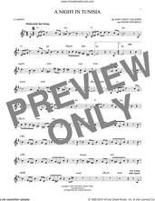 Cover icon of A Night In Tunisia sheet music for clarinet solo by Dizzy Gillespie and Frank Paparelli, intermediate skill level