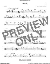 Cover icon of Misty sheet music for viola solo by John Burke, Johnny Mathis and Erroll Garner, intermediate skill level