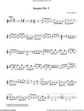 Cover icon of Sonata No. 1 sheet music for guitar solo (chords) by Nicolo Paganini, classical score, easy guitar (chords)