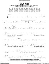 Cover icon of War Pigs sheet music for ukulele (chords) by Black Sabbath, John Osbourne, Terence Butler, Tony Iommi and William Ward, intermediate skill level