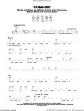 Cover icon of Paranoid sheet music for ukulele (chords) by Black Sabbath, Bill Ward, Ozzy Osbourne and Tony Iommi, intermediate skill level