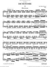 Cover icon of Dichotomie I - Mechanisme sheet music for piano solo by Esa-Pekka Salonen, classical score, intermediate skill level