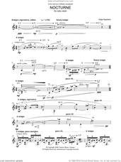 Cover icon of Nocturne sheet music for violin solo by Kaija Saariaho, classical score, intermediate skill level