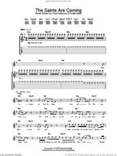 Cover icon of The Saints Are Coming sheet music for guitar (tablature) by U2 & Green Day, Green Day, U2, Richard Jobson and Stuart Adamson, intermediate skill level