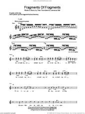 Cover icon of Fragments Of Fragments sheet music for guitar (tablature) by The Who, Lawrence Ball and Pete Townshend, intermediate skill level