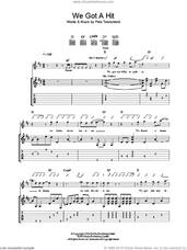 Cover icon of We Got A Hit sheet music for guitar (tablature) by The Who and Pete Townshend, intermediate skill level