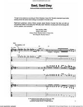 Cover icon of Sad, Sad Day sheet music for guitar (tablature) by Muddy Waters, intermediate skill level