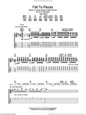 Cover icon of Fall To Pieces sheet music for guitar (tablature) by Razorlight, Andy Burrows and Johnny Borrell, intermediate skill level