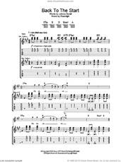 Cover icon of Back To The Start sheet music for guitar (tablature) by Razorlight and Johnny Borrell, intermediate skill level