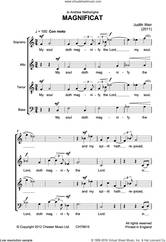 Cover icon of Magnificat And Nunc Dimittis sheet music for voice, piano or guitar by Judith Weir and Liturgical Text, classical score, intermediate skill level