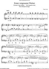 Cover icon of Valse Oubliee No.1 sheet music for piano solo by Franz Liszt, classical score, intermediate skill level