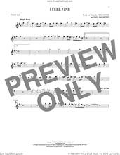 Cover icon of I Feel Fine sheet music for tenor saxophone solo by The Beatles, John Lennon and Paul McCartney, intermediate skill level