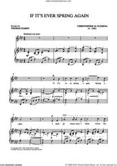 Cover icon of If It's Ever Spring Again sheet music for voice and piano by Christopher Le Fleming and Shirley Leah, classical score, intermediate skill level