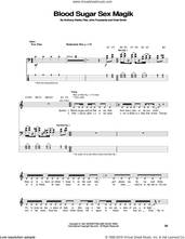 Cover icon of Blood Sugar Sex Magik sheet music for bass (tablature) (bass guitar) by Red Hot Chili Peppers, Anthony Kiedis, Chad Smith, Flea and John Frusciante, intermediate skill level