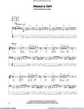 Cover icon of About A Girl sheet music for bass (tablature) (bass guitar) by Nirvana and Kurt Cobain, intermediate skill level
