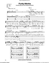 Cover icon of Funky Monks sheet music for bass (tablature) (bass guitar) by Red Hot Chili Peppers, Anthony Kiedis, Chad Smith, Flea and John Frusciante, intermediate skill level
