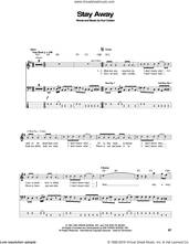 Cover icon of Stay Away sheet music for bass (tablature) (bass guitar) by Nirvana and Kurt Cobain, intermediate skill level