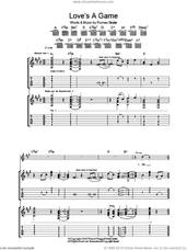 Cover icon of Love's A Game sheet music for guitar (tablature) by The Magic Numbers and Romeo Stodart, intermediate skill level