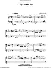 Cover icon of L'Origine Nascosta sheet music for piano solo by Ludovico Einaudi, classical score, intermediate skill level