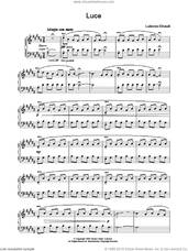 Cover icon of Luce sheet music for piano solo by Ludovico Einaudi, classical score, intermediate skill level