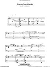 Cover icon of Theme from Hamlet sheet music for piano solo by Ennio Morricone, intermediate skill level