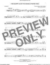 Cover icon of I'm Happy Just To Dance With You sheet music for trombone solo by The Beatles, John Lennon and Paul McCartney, intermediate skill level