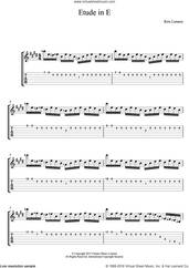 Cover icon of Etude In E sheet music for guitar (tablature) by Kris Lennox, intermediate skill level