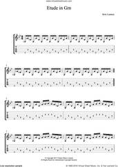 Cover icon of Etude In Gm sheet music for guitar (tablature) by Kris Lennox, intermediate skill level