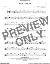 Cover icon of Body And Soul sheet music for horn solo by Edward Heyman, Tony Bennett & Amy Winehouse, Frank Eyton, Johnny Green and Robert Sour, intermediate skill level