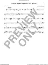 Cover icon of While My Guitar Gently Weeps sheet music for alto saxophone solo by The Beatles, intermediate skill level