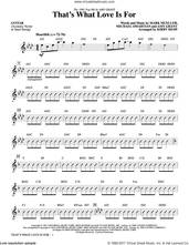 Cover icon of That's What Love Is For (complete set of parts) sheet music for orchestra/band by Kirby Shaw, Amy Grant, Mark Mueller and Michael Omartian, intermediate skill level