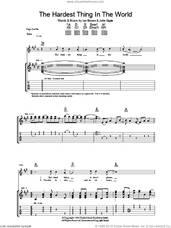 Cover icon of The Hardest Thing In The World sheet music for guitar (tablature) by The Stone Roses, Ian Brown and John Squire, intermediate skill level