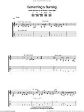 Cover icon of Something's Burning sheet music for guitar (tablature) by The Stone Roses, Ian Brown and John Squire, intermediate skill level