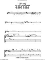Cover icon of So Young sheet music for guitar (tablature) by The Stone Roses, Ian Brown and John Squire, intermediate skill level