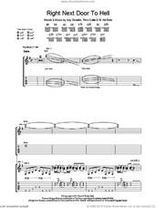 Cover icon of Right Next Door To Hell sheet music for guitar (tablature) by Guns N' Roses, Axl Rose, Izzy Stradlin and Timo Caltio, intermediate skill level
