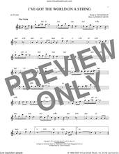 Cover icon of I've Got The World On A String sheet music for alto saxophone solo by Harold Arlen, Dick Hyman and Ted Koehler, intermediate skill level