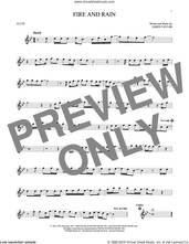 Cover icon of Fire And Rain sheet music for flute solo by James Taylor, intermediate skill level