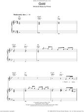 Cover icon of Gold sheet music for voice, piano or guitar by Prince, intermediate skill level