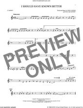 Cover icon of I Should Have Known Better sheet music for clarinet solo by The Beatles, John Lennon and Paul McCartney, intermediate skill level