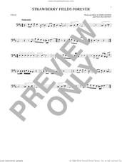 Cover icon of Strawberry Fields Forever sheet music for cello solo by The Beatles, John Lennon and Paul McCartney, intermediate skill level