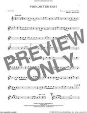 Cover icon of You Can't Do That sheet music for alto saxophone solo by The Beatles, John Lennon and Paul McCartney, intermediate skill level