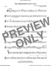 Cover icon of The Impression That I Get sheet music for violin solo by The Mighty Mighty Bosstones, Dicky Barrett and Joe Gittleman, intermediate skill level
