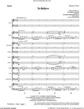 Cover icon of To Believe (COMPLETE) sheet music for orchestra/band by Heather Sorenson, Jackie Evancho and Matthew Evancho, intermediate skill level
