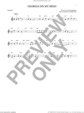 Cover icon of Georgia On My Mind sheet music for trumpet solo by Hoagy Carmichael, Ray Charles, Willie Nelson and Stuart Gorrell, intermediate skill level