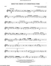 Cover icon of Miss You Most At Christmas Time sheet music for horn solo by Mariah Carey and Walter Afanasieff, intermediate skill level