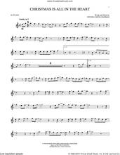 Cover icon of Christmas Is All In The Heart sheet music for alto saxophone solo by Steven Curtis Chapman, intermediate skill level